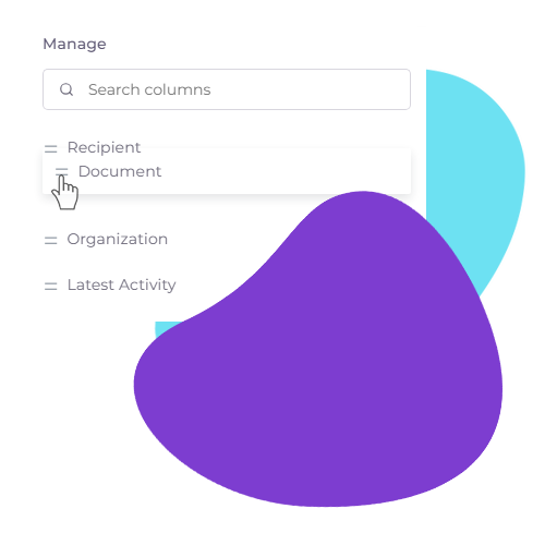 Manage Columns