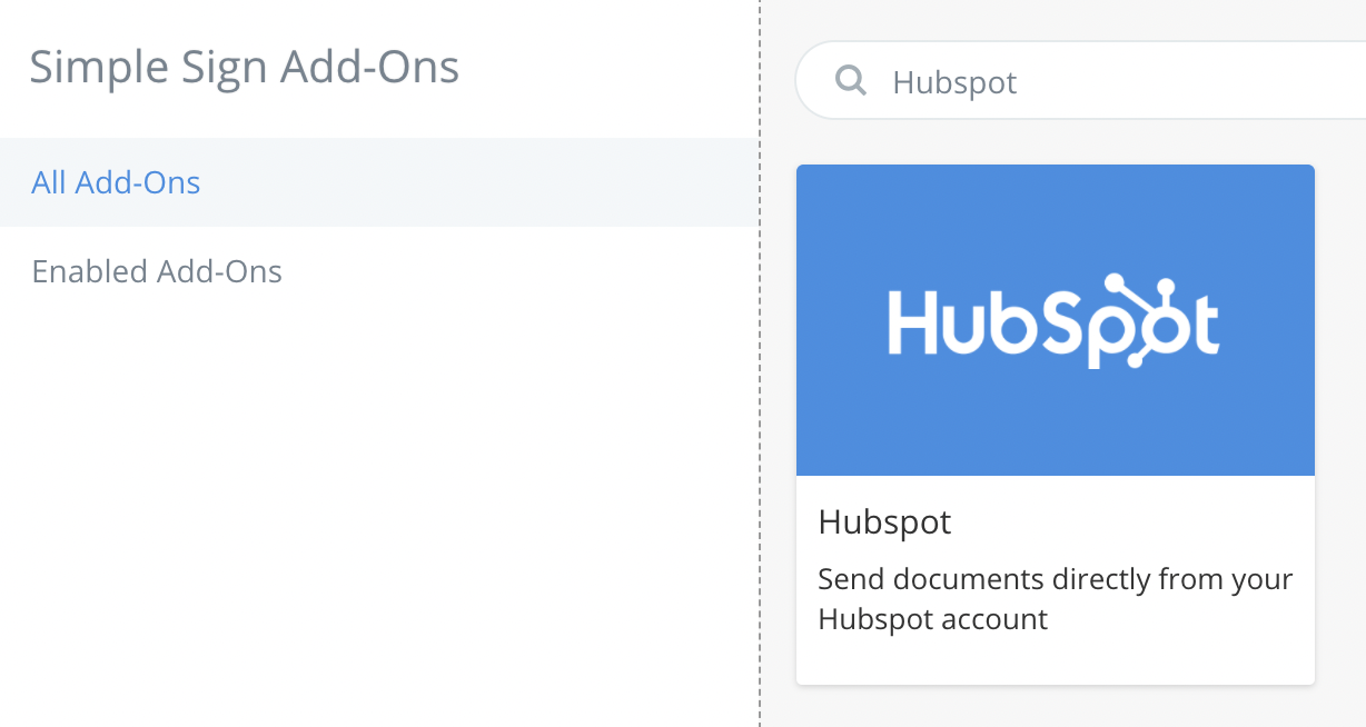 HubSpot Add-Ons